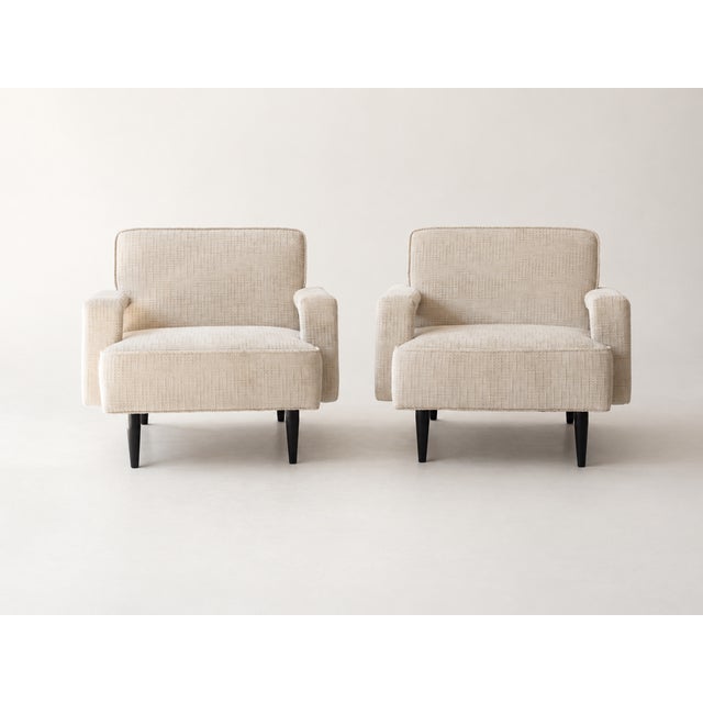 Mid-Century Modern Pair of Paul Laszlo Style Lounge Chairs For Sale - Image 3 of 11