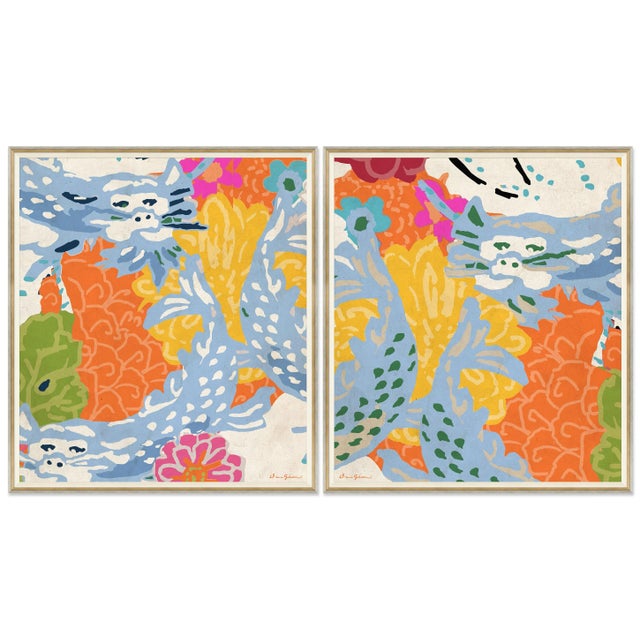 Dana Gibson Dynasty East & West by Dana Gibson, Framed Art Prints - Set of 2 For Sale - Image 4 of 4