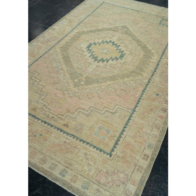 Brown Turkish Oushak Rug 4' x 6'6" #20312 For Sale - Image 8 of 8