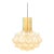 1960s Mid-Century Modern Amber Bubble Glass Pendant Light by Helena Tynell for Limburg, Germany For Sale