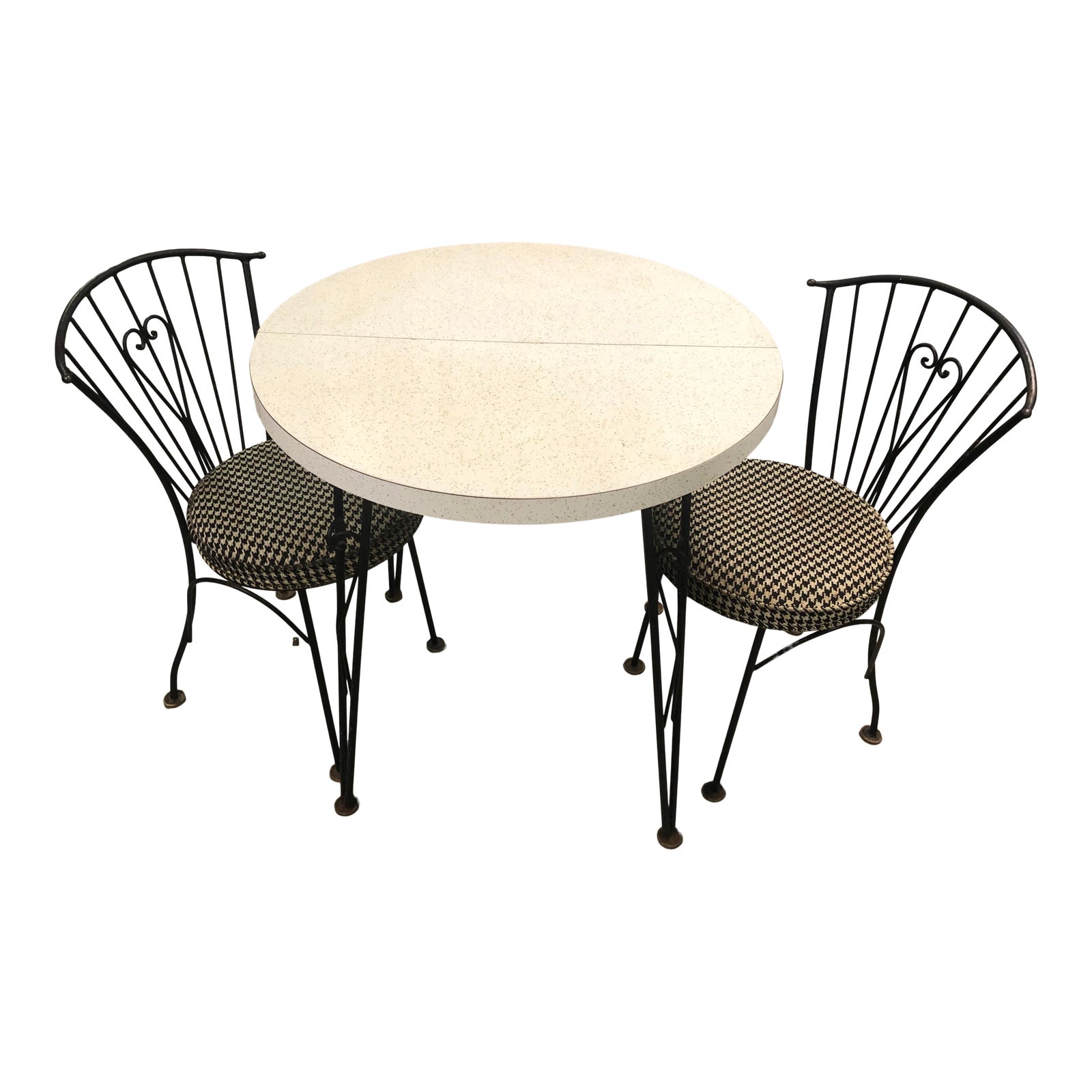 Mid-Century Bistro Table & 2 Chairs | Chairish