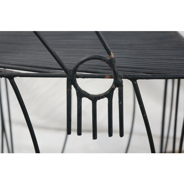 Metal 2 John Risley 1960s Welded Steel Mr. & Mrs. Figural Peoples Chairs MCM 51" For Sale - Image 7 of 18