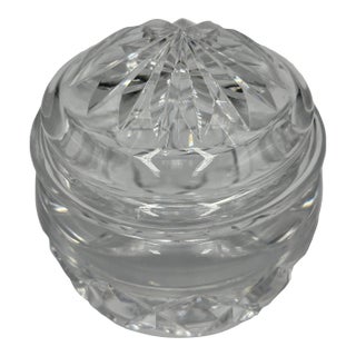 Mid 20th Century Waterford Crystal Covered Dish For Sale