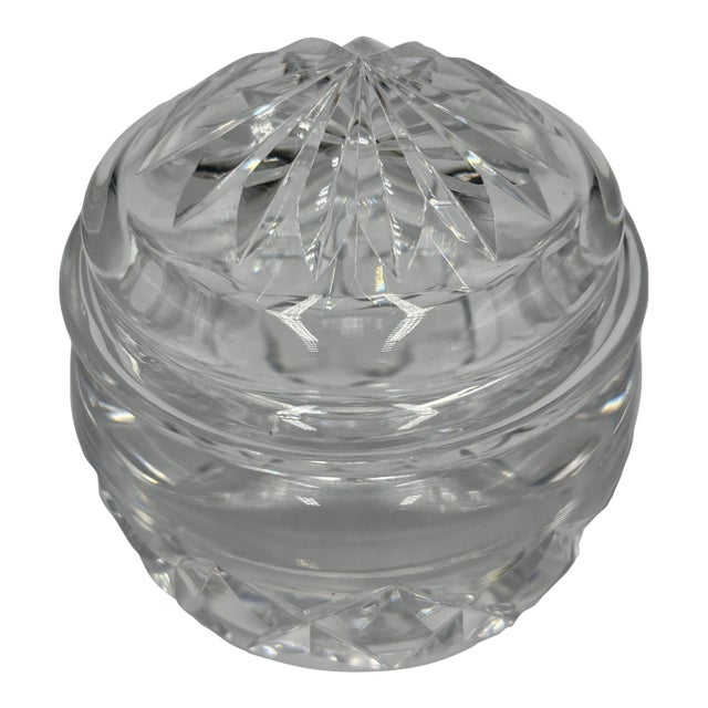 Mid 20th Century Waterford Crystal Covered Dish For Sale