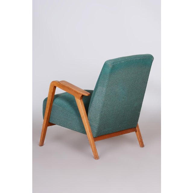 1940s Art Deco Armchair in Beech, 1940s For Sale - Image 5 of 9