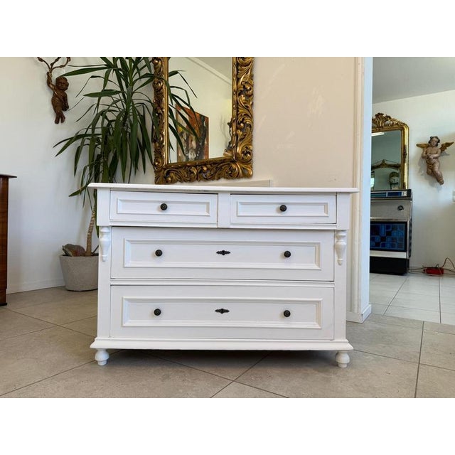 Rustic Gründerzeit Chest of Drawers in Natural Wood For Sale - Image 6 of 13