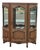 20th Century Louis XV Curved Cherrywood Display Cabinet, France, 1890s For Sale