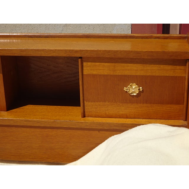 Vintage Light Oak Headboard, 1970s For Sale - Image 12 of 18