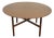 1970s 54" Florence Knoll Solid Walnut Round Table For Sale
