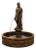 The Naiad of the Courtyard Monumental Concrete Garden Fountain For Sale
