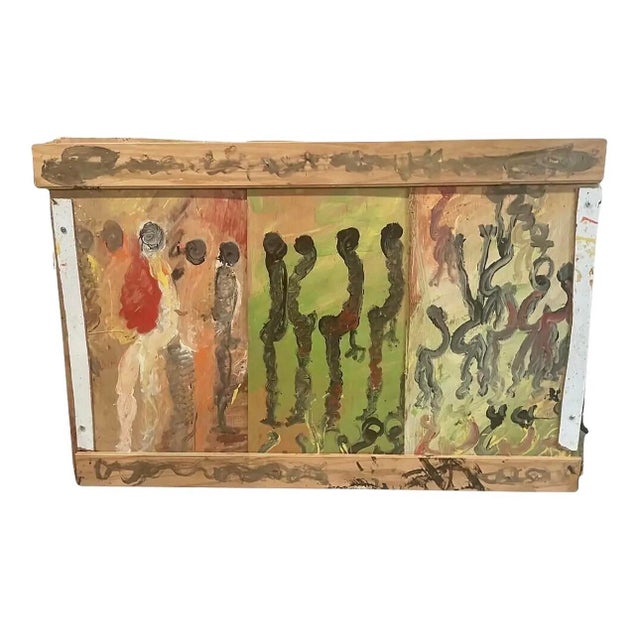 Large Purvis Young Painting on Panel, Signed, (42” Wide) For Sale - Image 10 of 10