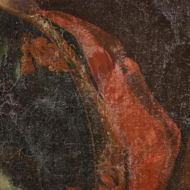 Portrait of a Gentleman, Oil on Canvas, Framed For Sale - Image 5 of 10