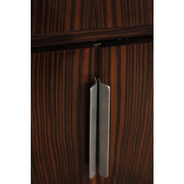 Small Art Deco Bar Cabinet, Macassar Veneer, France, circa 1930 For Sale - Image 11 of 18