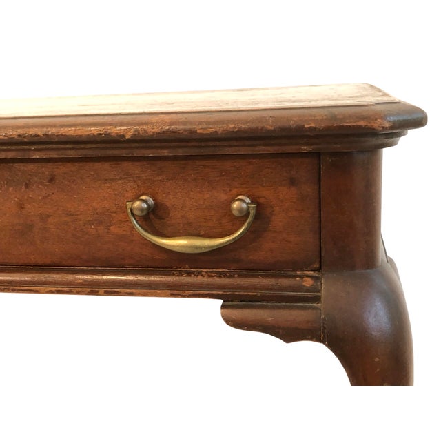 Wood Early 20th Century Antique Cabriolet Ball & Claw Table, Desk For Sale - Image 7 of 11
