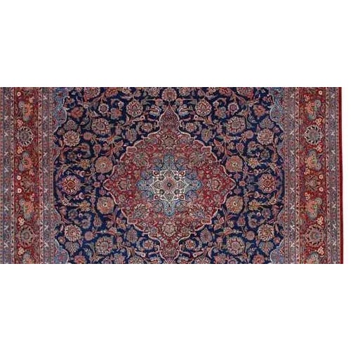 1960s Old Persian Kashan Masterpiece Rug 10’5″ X 13’9″ For Sale - Image 4 of 5