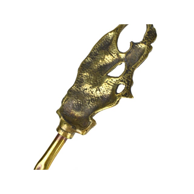 Brass Early 20th Century Solid Brass English Fireplace Toasting Forks- Set of 4 For Sale - Image 8 of 10