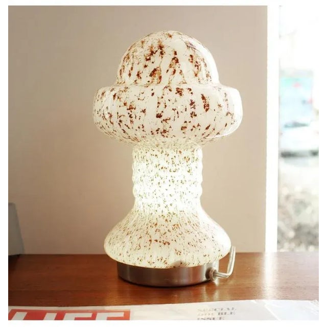 White Table Lamp from Mazzega, 1960s For Sale - Image 8 of 8