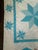 Turquoise Vintage Handmade Quilted Turquoise and White Lone Star Quilt For Sale - Image 8 of 15