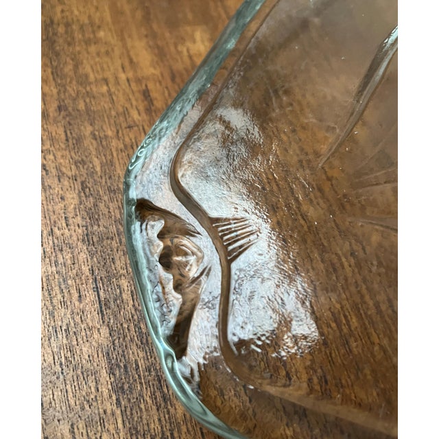 Vintage Scandinavian Heavy Glass Plate, 1970s For Sale - Image 16 of 18