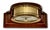 Brass Fine Vintage Mid 20th Century Brass & Mahogany Ships Barometer & Thermometer by Esteemed Boston Maker "Chelsea" For Sale - Image 8 of 18