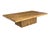 1960s Organic Modern Solid Teak Coffee Table With Sculptural Pedestal Base For Sale - Image 4 of 7