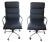 Black 1980s Chrome and Leather Desk Chairs - a Pair For Sale - Image 8 of 8