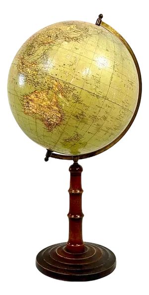 German Art Deco Globe from Paul Räth & Dr. A. Krause, 1920s