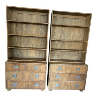 1970s Henredon Circa 76 Chests With Hutches - 4 Pieces For Sale