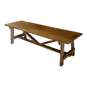 Contemporary 18th Century Style Italian Capretta Solid Old Oak Bench