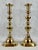 Brass Pair of Antique English Georgian Brass Beehive and Diamond Push-Up Candlesticks For Sale - Image 8 of 8