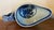 Ceramic Antique Early 19th Century Chinese Export Canton Porcelain Sauce or Gravy Boat Decorated With Blue & White Landscape Scene For Sale - Image 7 of 13