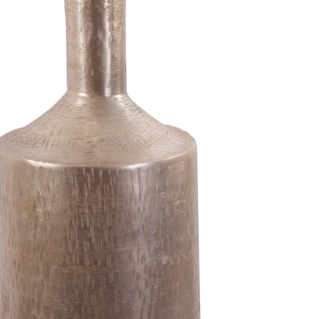 Modern The Etched Crossways Flared Neck Vase, Large For Sale - Image 3 of 9