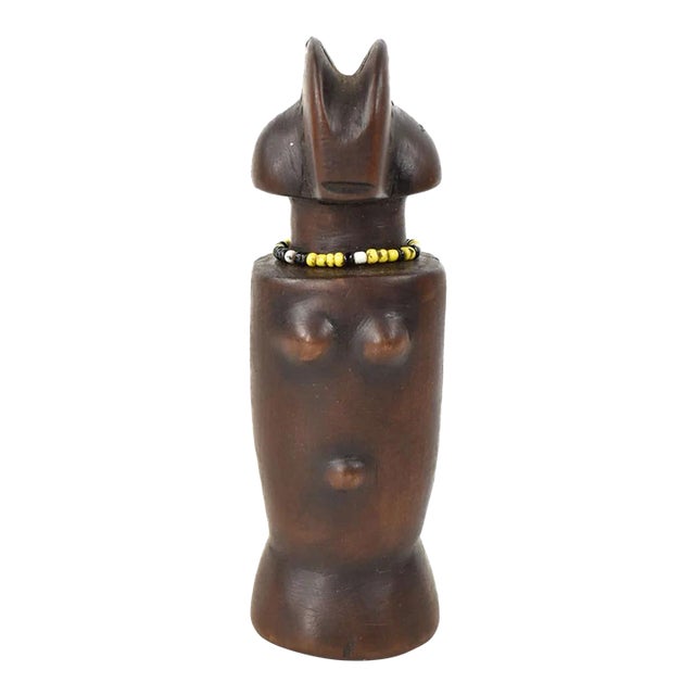 Early 20th Century Nyamwezi Miniature Wood Figure Tanzania For Sale