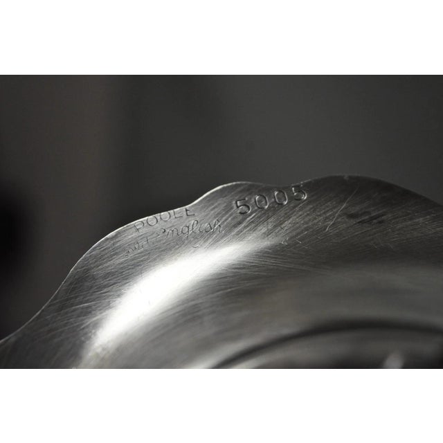 Vintage Poole "Old English" 5005 Silver Plated Small Footed Nut Dish Bowl For Sale - Image 10 of 11