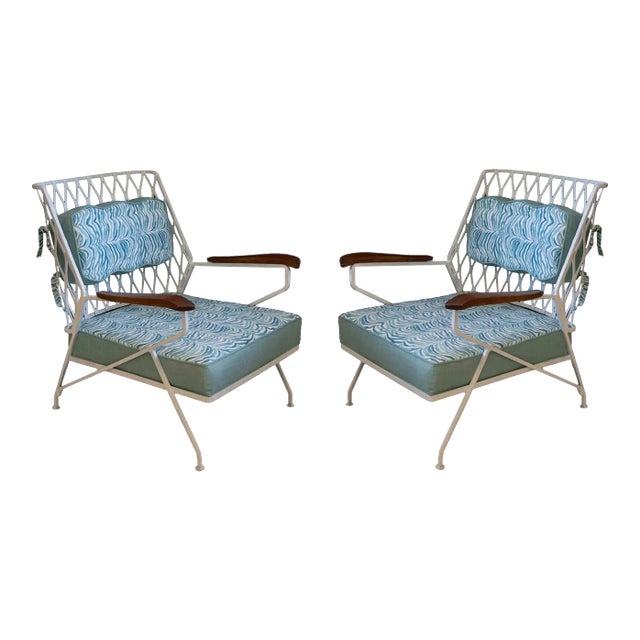 Pair of 1950s Cast Iron Club Chairs by Maurizio Tempestini for Salterini For Sale