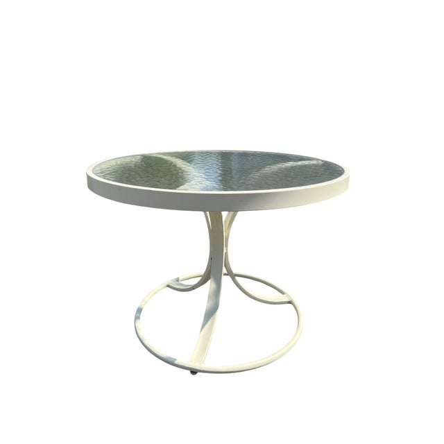 1970s Vintage Woodard Metal Side Table For Sale - Image 5 of 10