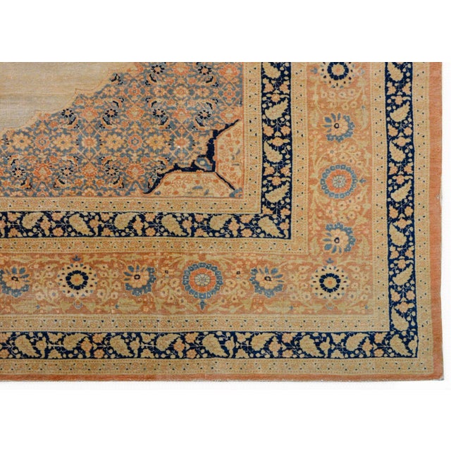 Early 20th Century Hadji Jalili Tabriz Rug For Sale - Image 9 of 11