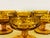 Vintage 1960s Amber Kings Crown Low Coupes, Set of 8 For Sale - Image 4 of 8