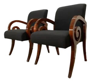 Late 20th Century Modern Attributed to Brueton Kensington Chairs- A Pair
