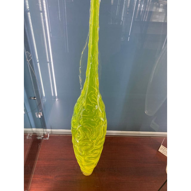 Large Hand-Blown Vase by Renowned Glass Artists Edols & Elliot, Signed For Sale - Image 4 of 7
