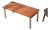 Vintage Modernist Wood and Metal Coffee Table For Sale