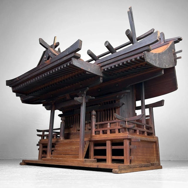 Wood Meiji-Era Kamidana Japanese Shinto Shrine, 1890s For Sale - Image 7 of 18