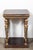 Beautiful, hand carved, painted and parcel-gilt 3 sided console table with tapered, spiral legs surmounted by a foliate...