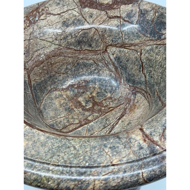 Bronze Late 20th Century Theodore and Alexander Neo Classical Bronze Mounted Specimen Marble Compote For Sale - Image 8 of 12