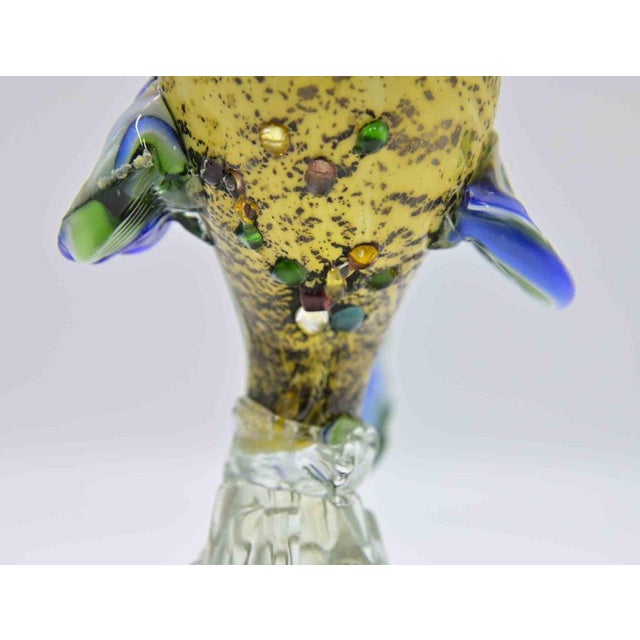 Pair of roosters handmade in Murano glass, Italy 1980s. Dimensions of the two roosters: 1) height 27.5 cm, width 20 cm,...
