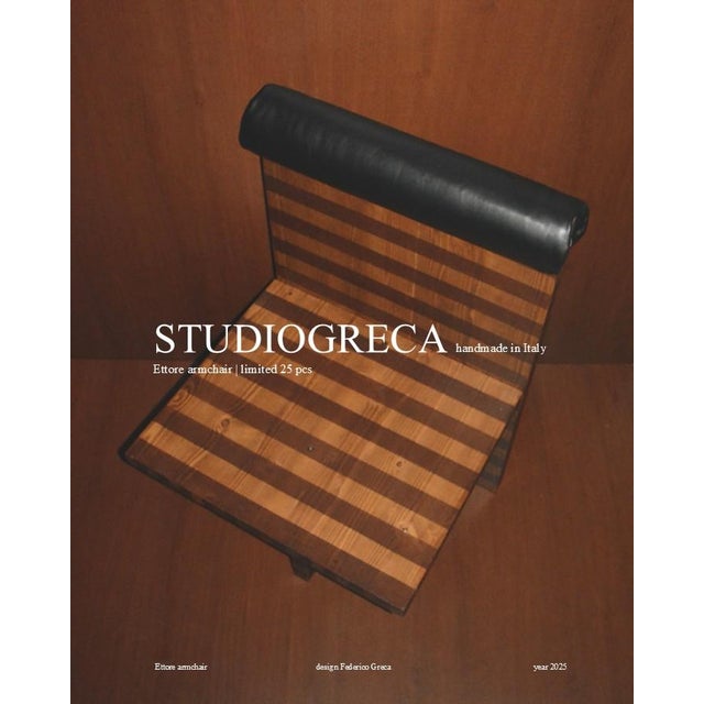 Ettore Armchair by Studio Greca For Sale - Image 4 of 17
