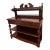 Reduced-Solid Antique Mahogany Sideboard Server Etagere Display For Sale