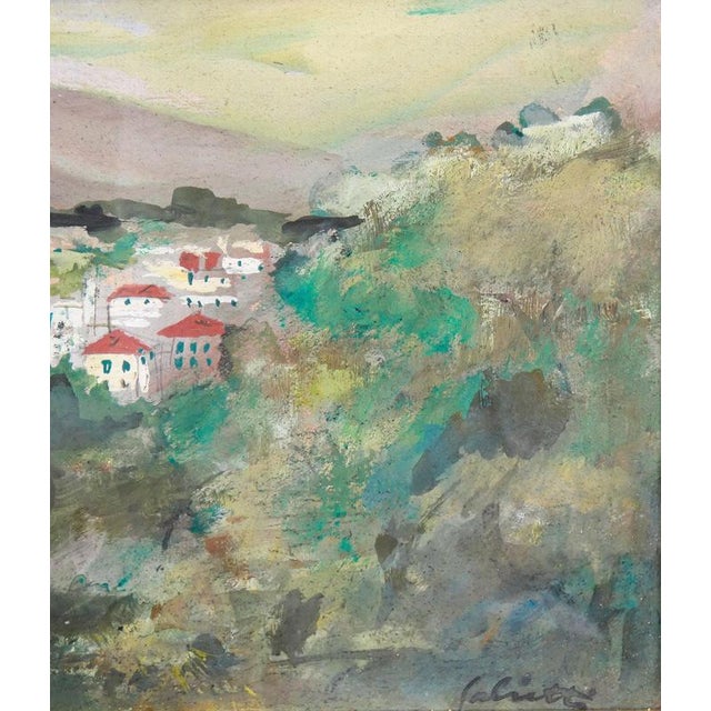Alberto Salietti, Ligurian Landscape, Mixed Media, Framed For Sale - Image 11 of 16