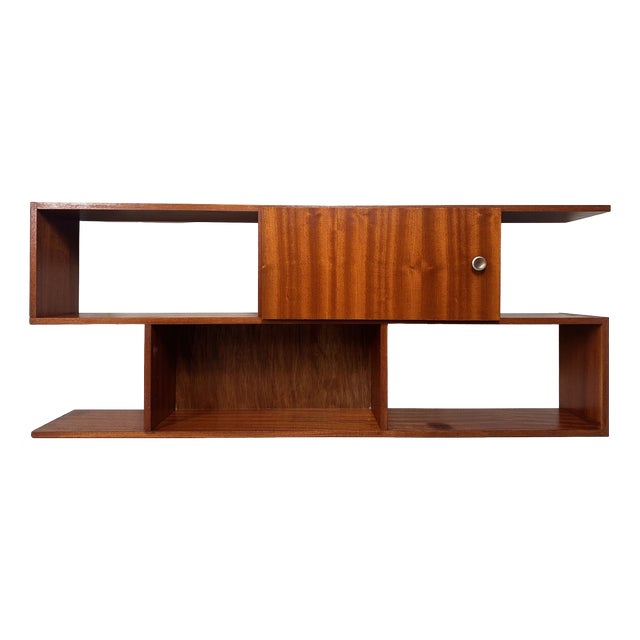 Mid-Century Modern Wall Unit in Teak, 1950s For Sale