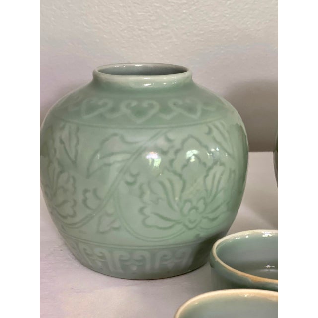 Pair of Chinese Celadon Ginger Jars, 1960s For Sale In Philadelphia - Image 6 of 12